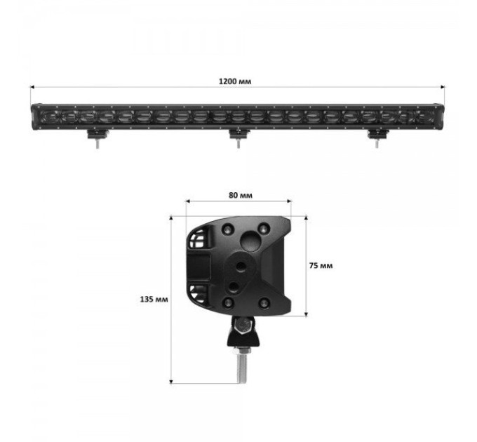 Світлодіодна фара StarLight 210watt 10-30V IP68 (lsb-lens-210)