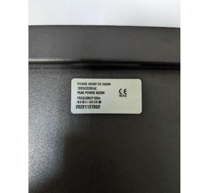 Автомобільний інвертор Pulsepad PSW-3000 12V 3000W PURE SINE WAVE