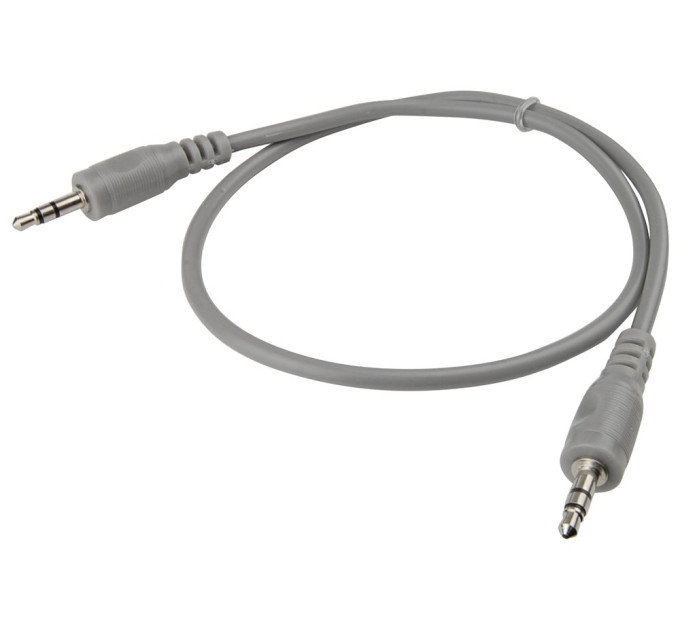 AUX кабель Jack 3.5 мм - 0.5 м сірий AWM 110-05