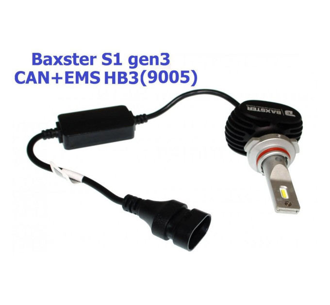 Світлодіодні лампи Baxster S1 gen3 HB3 (9005) 6000K CAN+EMS