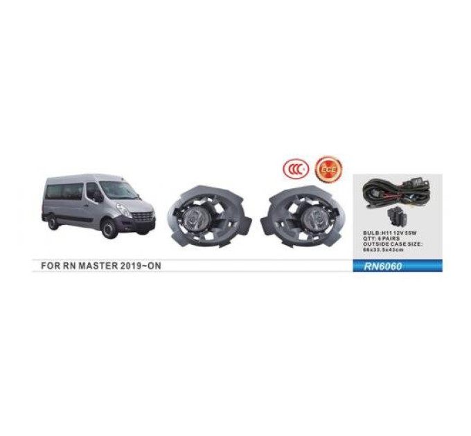 Протитуманні фари Vitol RN-6060 Renault Master 2018
