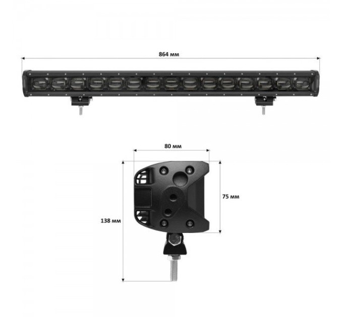 Світлодіодна фара StarLight 150watt 10-30V IP68 (lsb-lens-150)