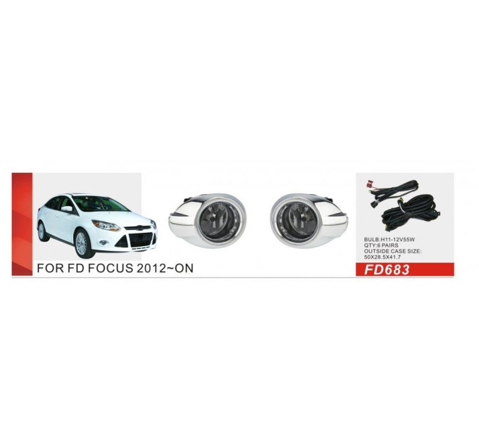 Протитуманні фари Vitol FD-683W Ford Focus 2012-13