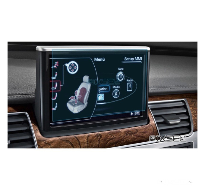Захисне скло на монітор Audi A8 / S8 2014-2017 (матове) Pixsel AUDI-2334-M