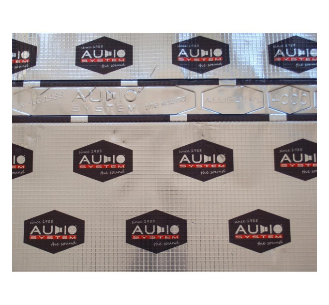 Шумоізоляція AudioSystem Alubutyl 4000 4.0 mm (0,7х0,5)