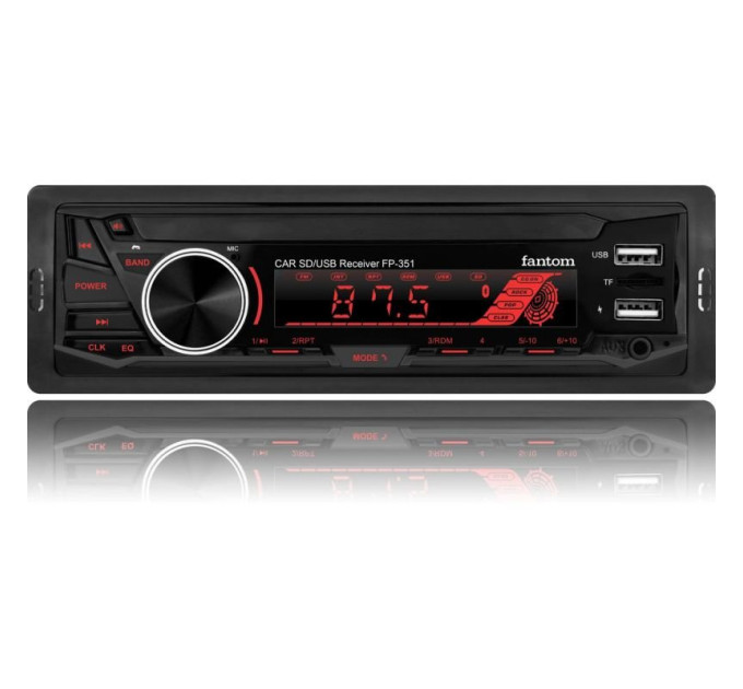 Автомагнітола Fantom FP-351 Black/Multicolor