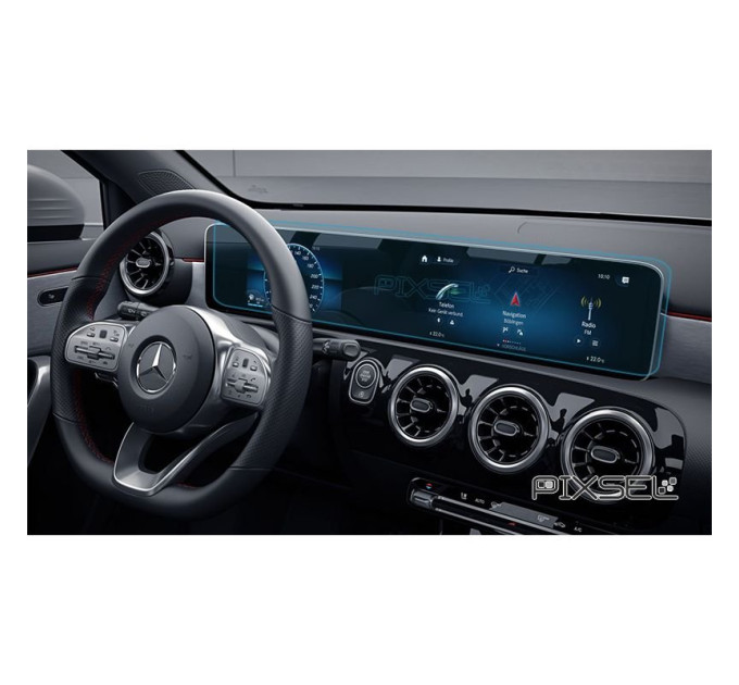 Захисне скло на монітор Mercedes A-Class цілісний 2018- (глянсове) Pixsel MB-1603-H