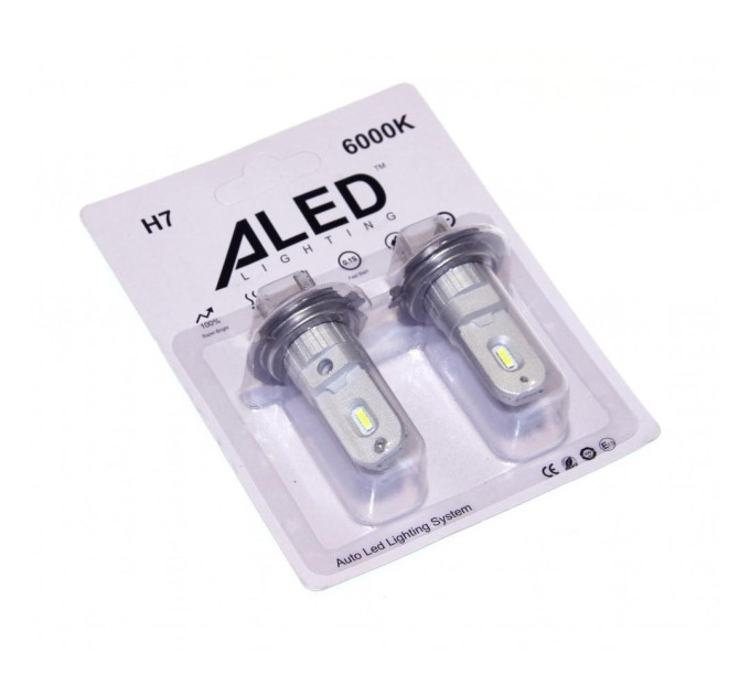 Лампи для підсвічування повороту ALed H7 6000K 12W H7A01