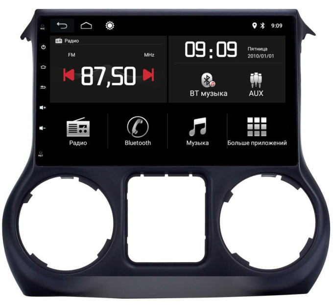 Штатна магнітола Torssen Jeep Wrangler 11-17 MQD9232 DSP