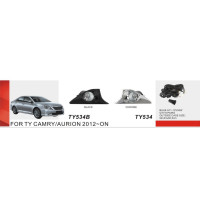 Протитуманні фари Vitol TY-534B Black Toyota Camry 50 2011-14 H11-12V55W