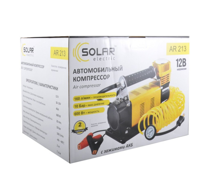 Автомобільний компресор Solar AR213