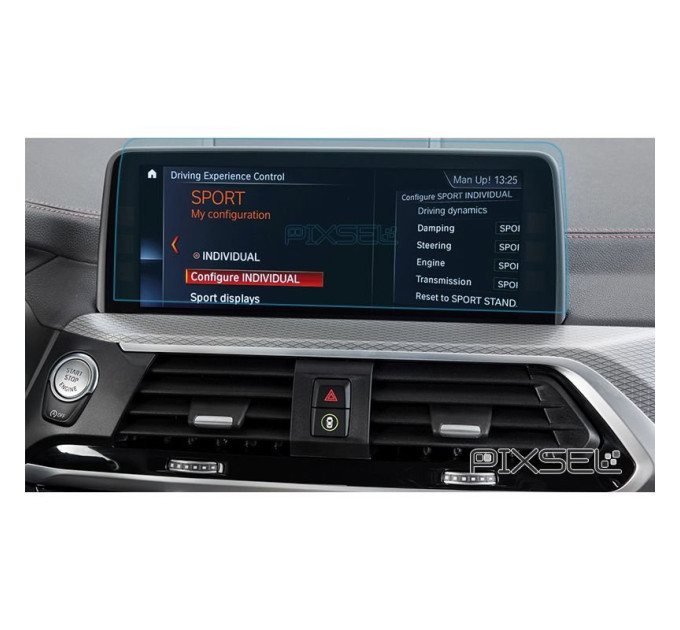 Захисне скло на монітор BMW X4 / X4M 2018- (G02) (глянсове) Pixsel BMW-2116-H
