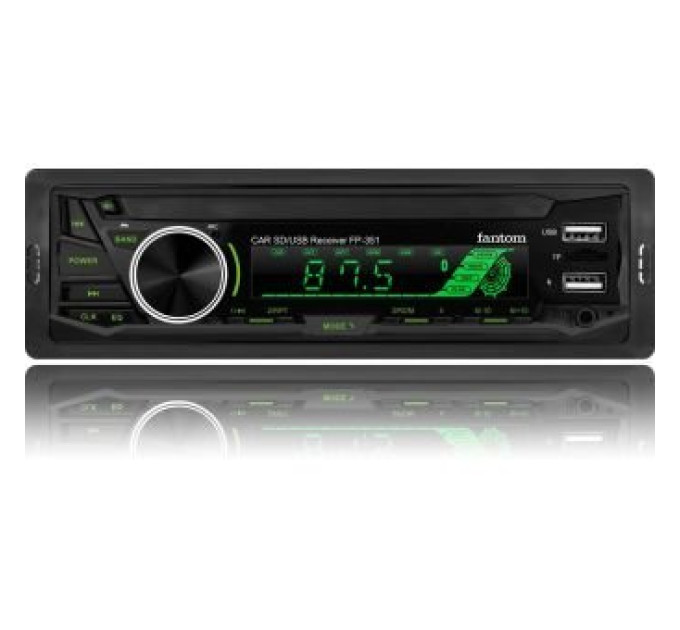Автомагнітола Fantom FP-351 Black/Multicolor