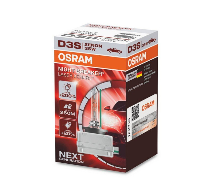 Ксенонова лампа Osram Xenarc Night Breaker Laser D3S 66340XNL-FS