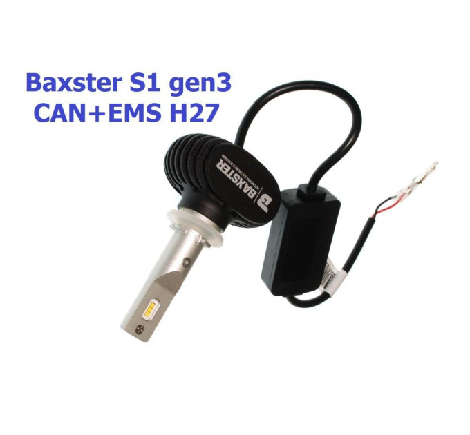Світлодіодні лампи Baxster S1 gen3 H27 5000K CAN+EMS