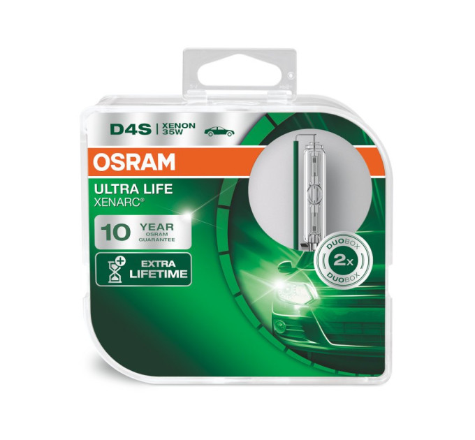 Комплект ксенонових ламп Osram D4S 66440ULT-HCB-DUO Xenarc UltraLife
