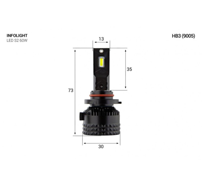 Світлодіодні лампи Infolight S2 9005 60W