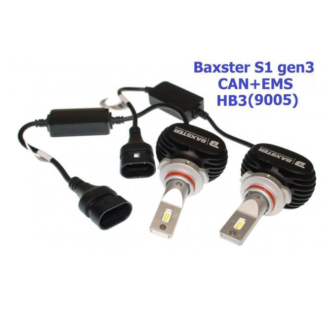 Світлодіодні лампи Baxster S1 gen3 HB3 (9005) 5000K CAN+EMS