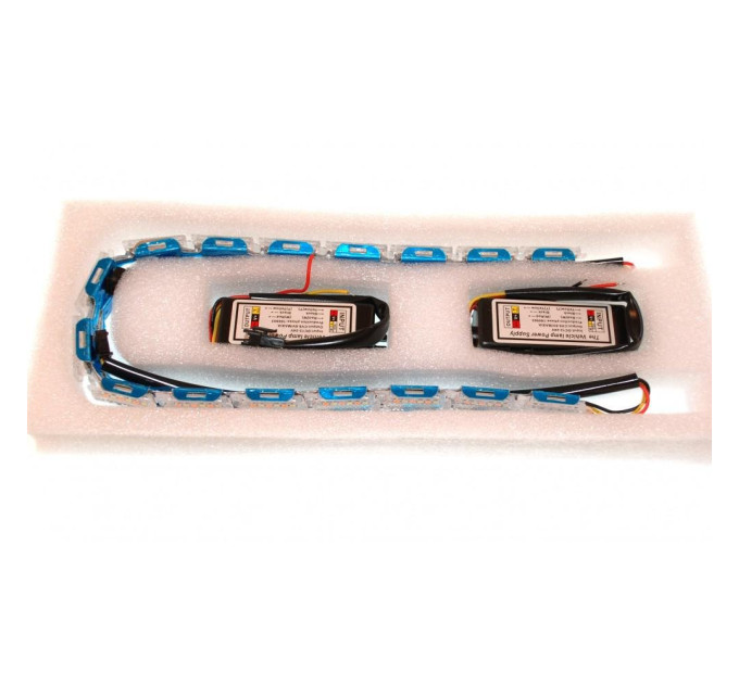 Світлодіодна (LED) стрічка Running Crystall Жовтий-Білий 16 сегментів v4