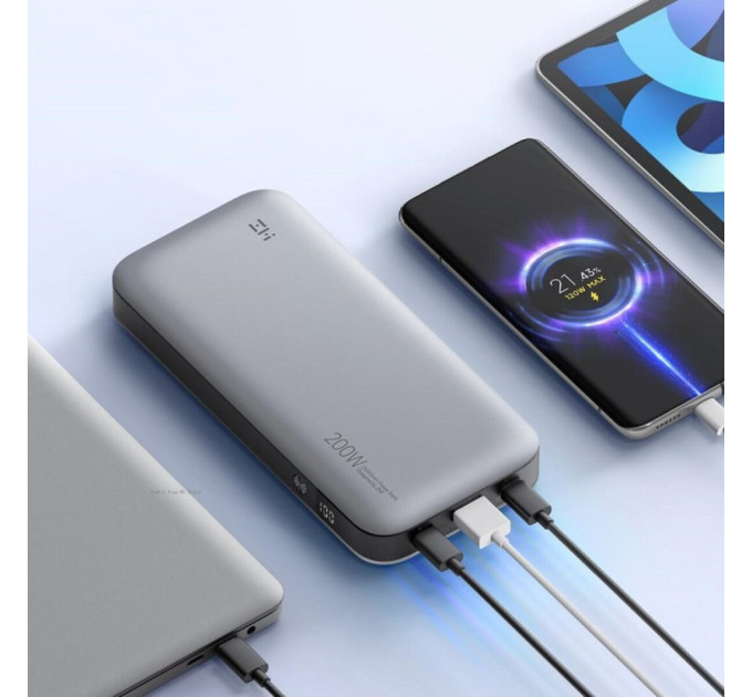 Повербанк ZMI No20 200W 25000 mAh Silver