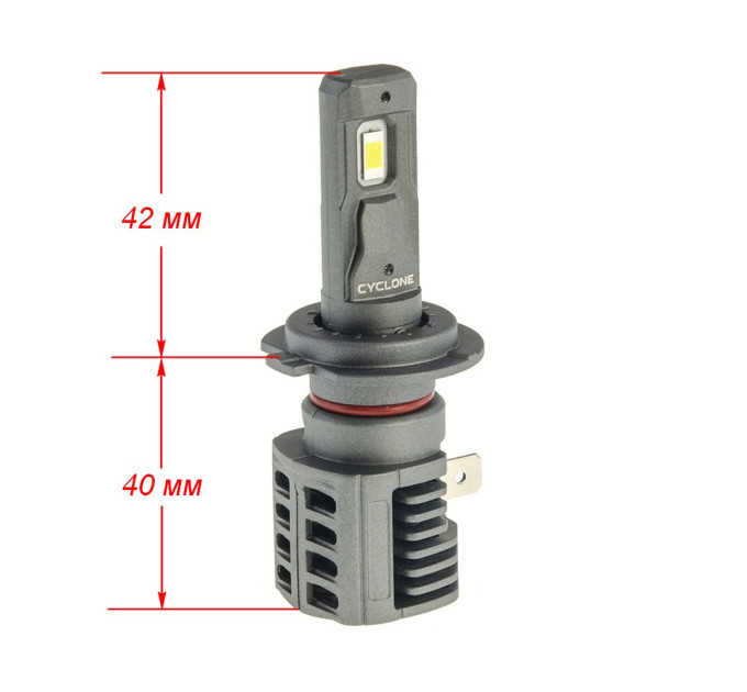 Світлодіодні лампи Cyclone LED H7 5500K type 43