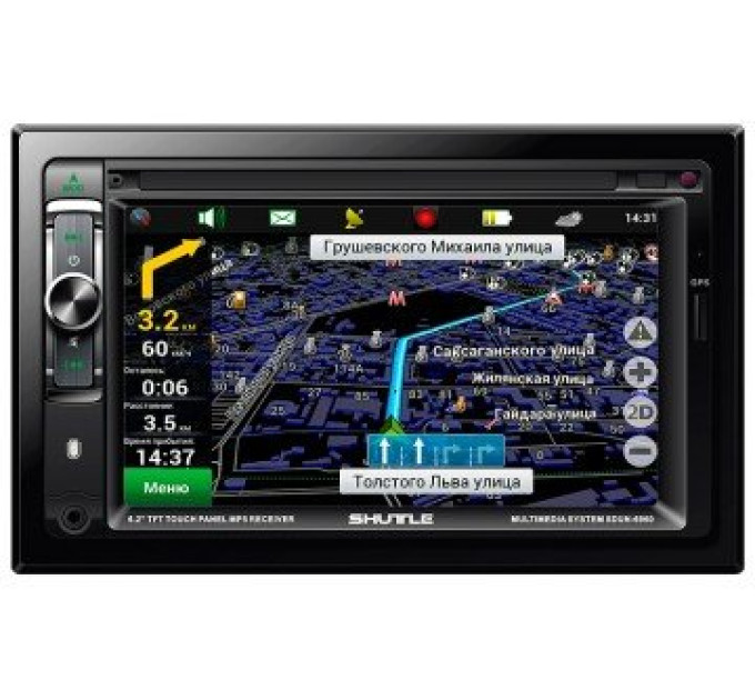 Автомагнітола Shuttle SDUN-6960 Black/Multicolor