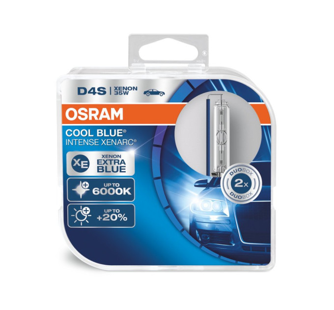 Комплект ксенонових ламп Osram D4S 66440CBI-HCB-DUO Xenarc CoolBlueIntense