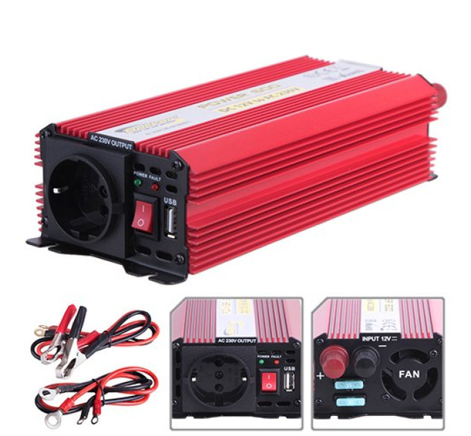 Автомобільний інвертор Element 30200-IS DC 12V-AC 230V 600W